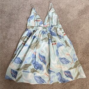 Abercrombie & Fitch Blue and Green Floral Dress